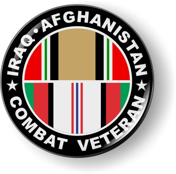 Iraq - Afghanistan Combat Veteran Emblem